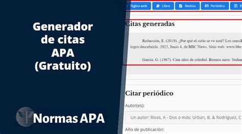 citar en apa ia|Generador gratuito de citas con IA: MLA, APA y estilo Chicago